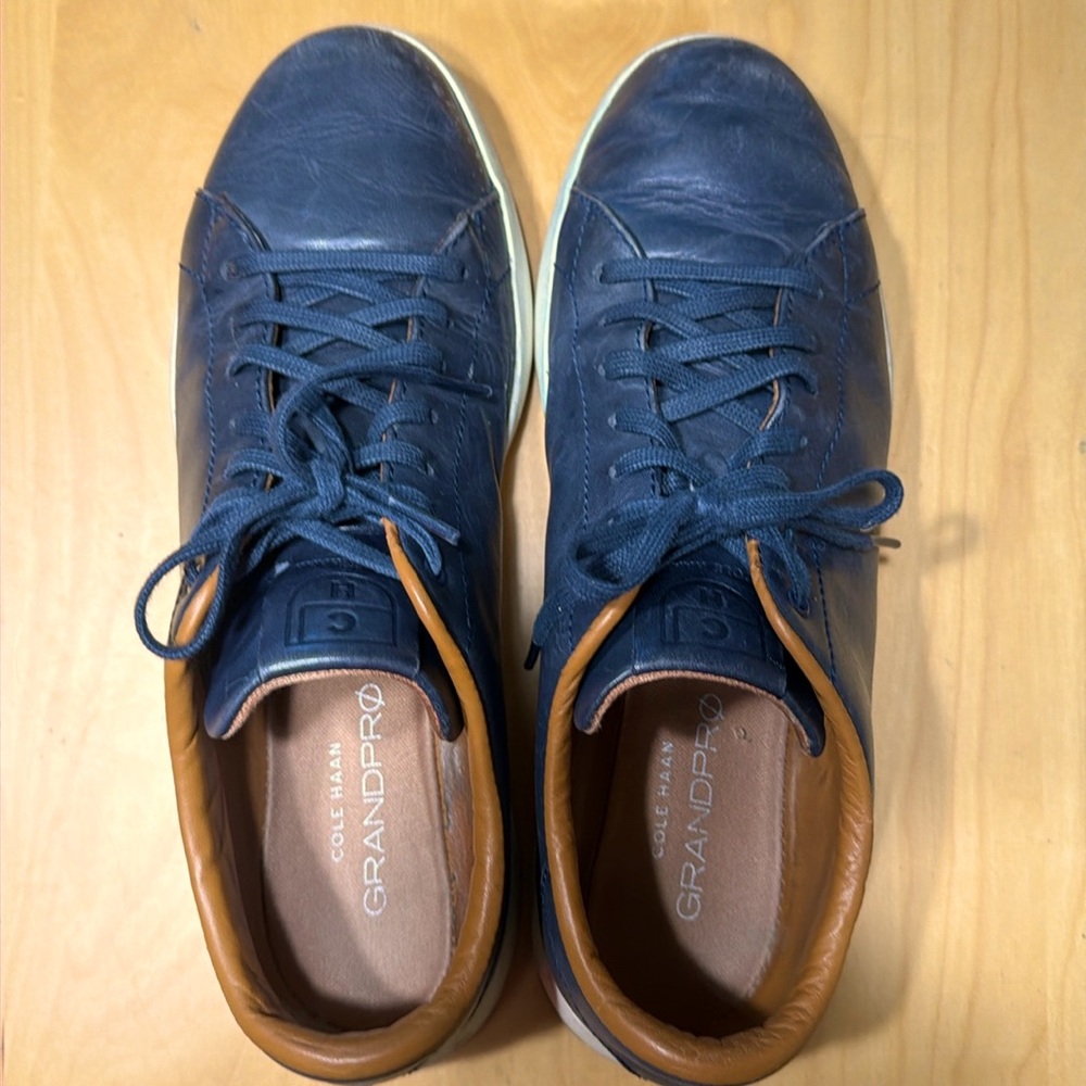 Cole Haan Men's Grand Pro Sneakers Blue Leather
Casual Shoes 11 C22586
Pre-Owned